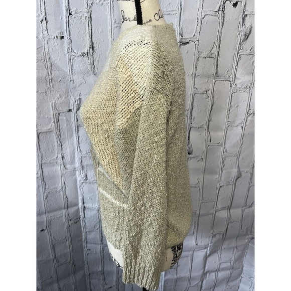 JJ Fargo Womens Vintage Sweater S/M Pink Pastels Pearls Hand Knitted Granny Core - Picture 6 of 11